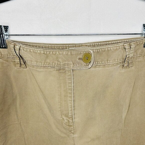 Talbots Women's Capri Dark Khaki Chinos Stretch Size 18 (36 x 24.5) High-Rise - Picture 4 of 9